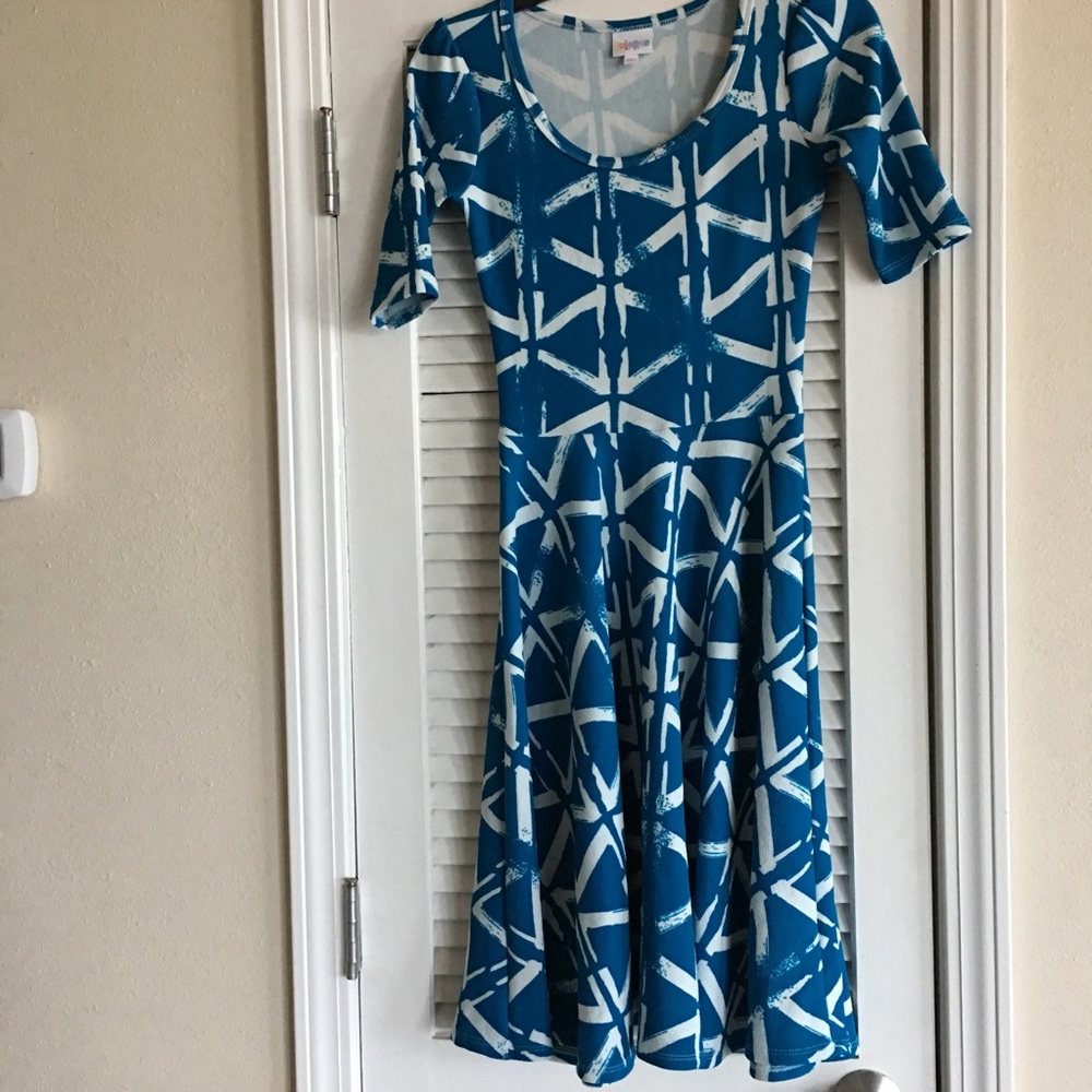 Women’s LuLaroe Blue Dress Nicole - SZ XXS